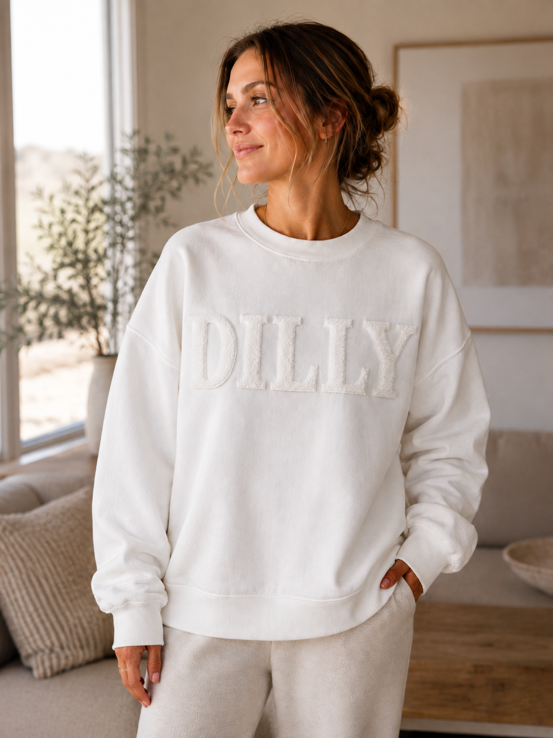Dilly Chenille Relaxed Fit Sweatshirt