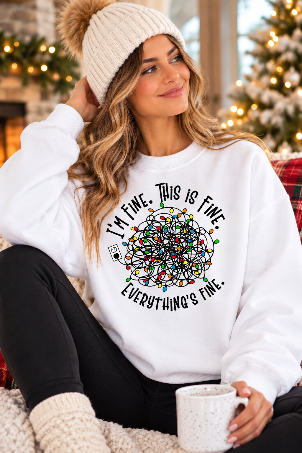 I'm Fine Holiday Sweatshirt