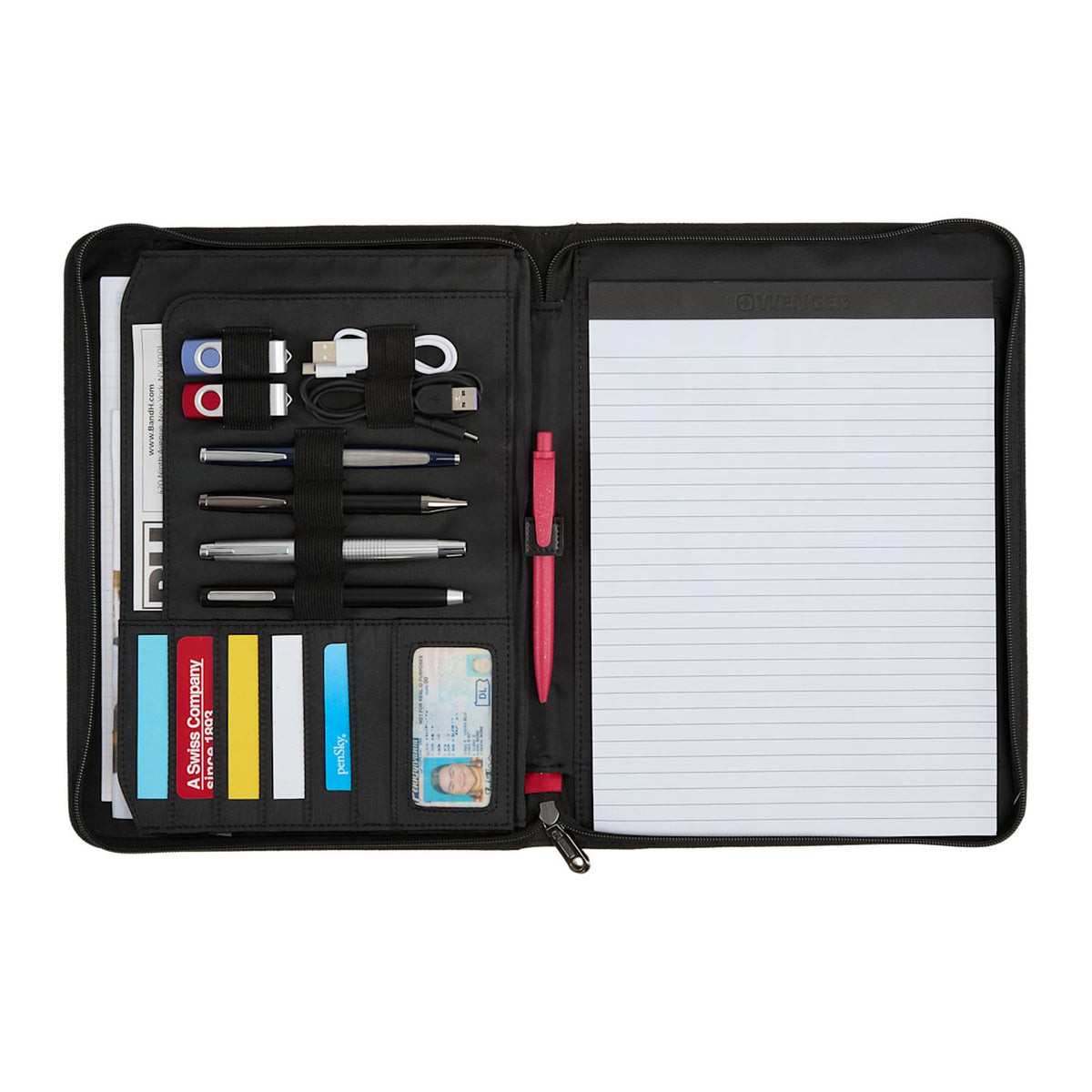 Coaches Zippered Padfolio