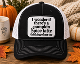 I Wonder Pumpkin Spice Trucker Hat