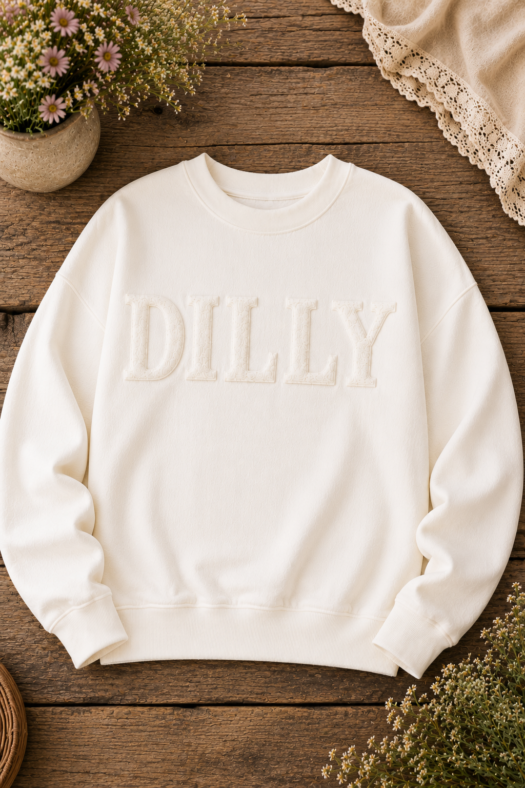 Dilly Chenille Relaxed Fit Sweatshirt