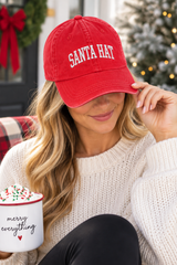 Santa Hat Embroidery Cotton Baseball Cap