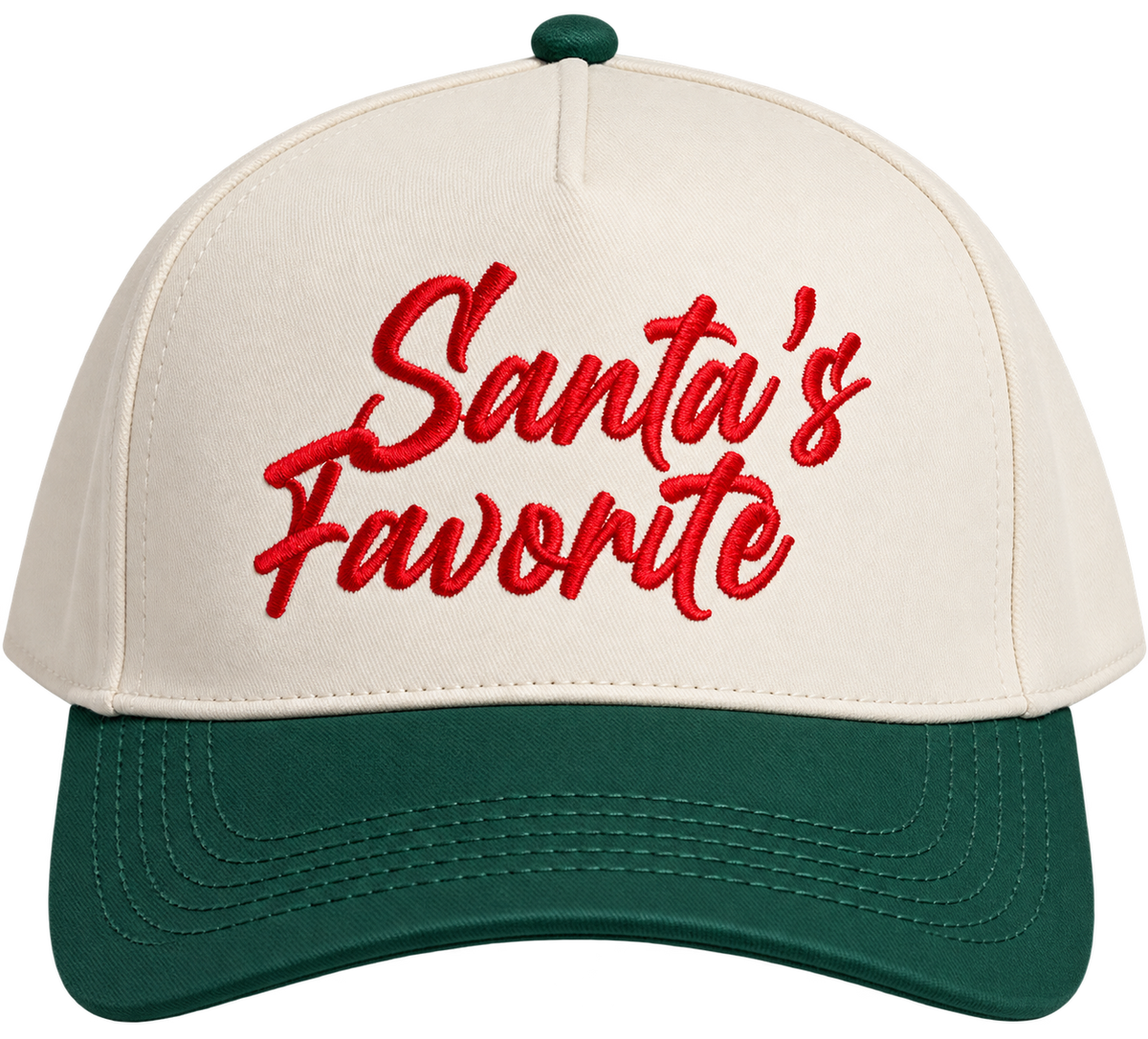 Santa's Favorite Embroidery Cotton Baseball Cap