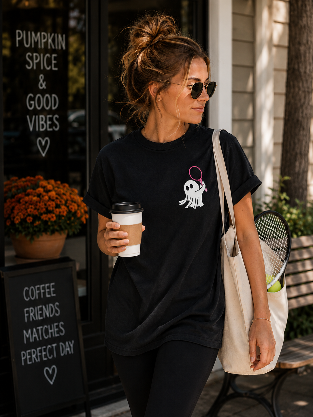 Tennis Ghost Short Sleeve T-Shirt