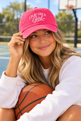 I Play Like A Girl Washed Baseball Cap
